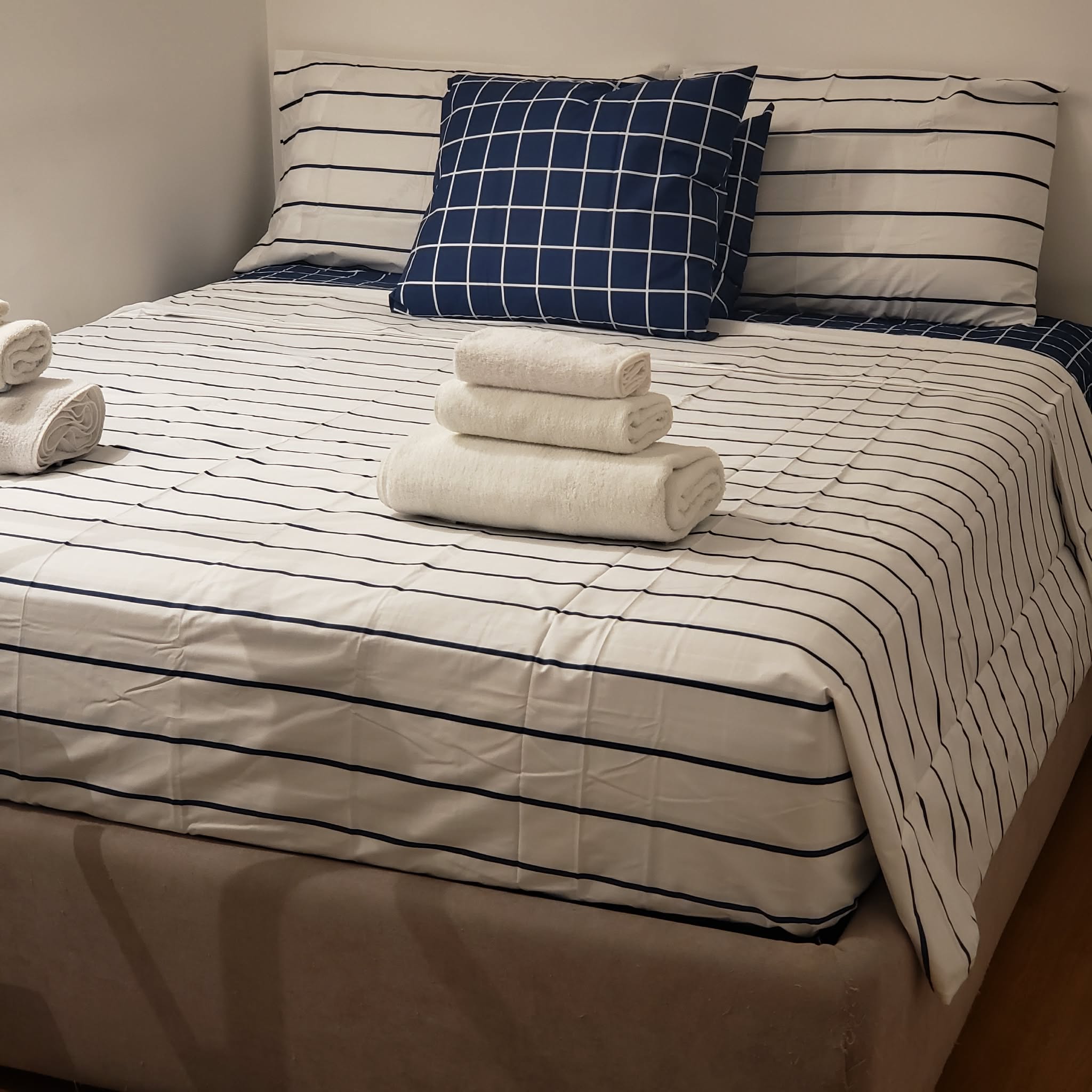 The small upstairs bedroom occupies its own floor.