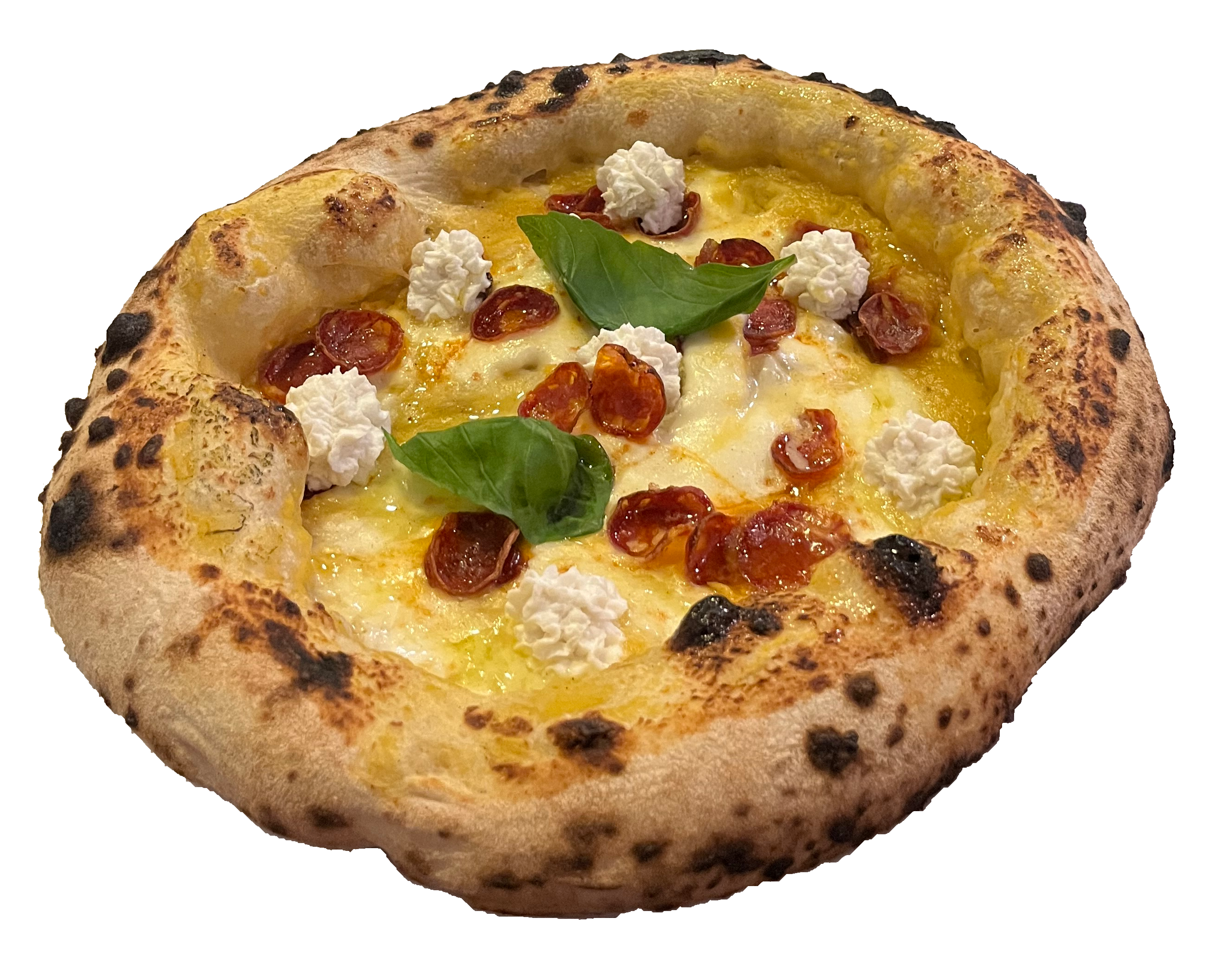 Yellow Spice Salami Pizza